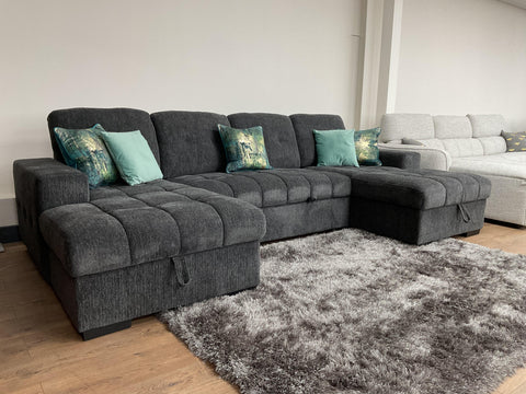 Palmero Fullback U Shape Sofa Bed