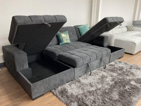 Palmero Fullback U Shape Sofa Bed