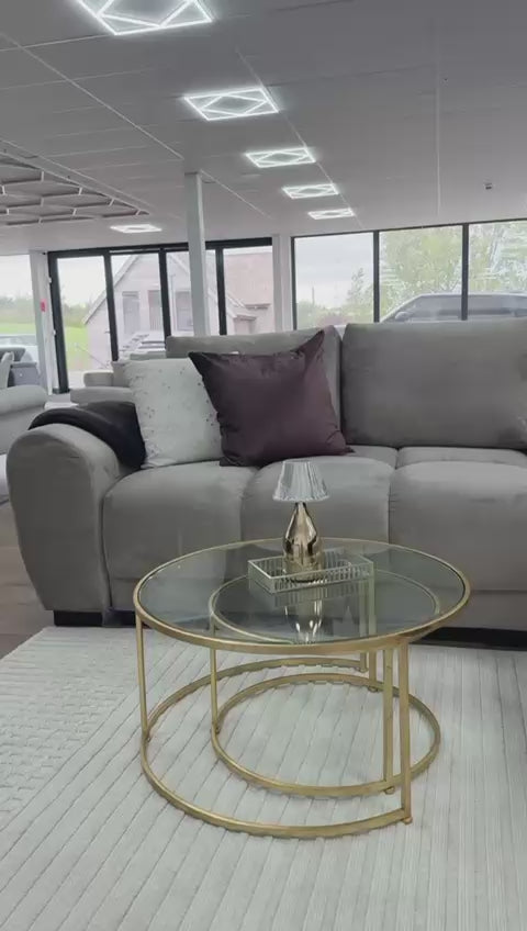 Azzuro Universal Corner Sofabed With Storage - Grey