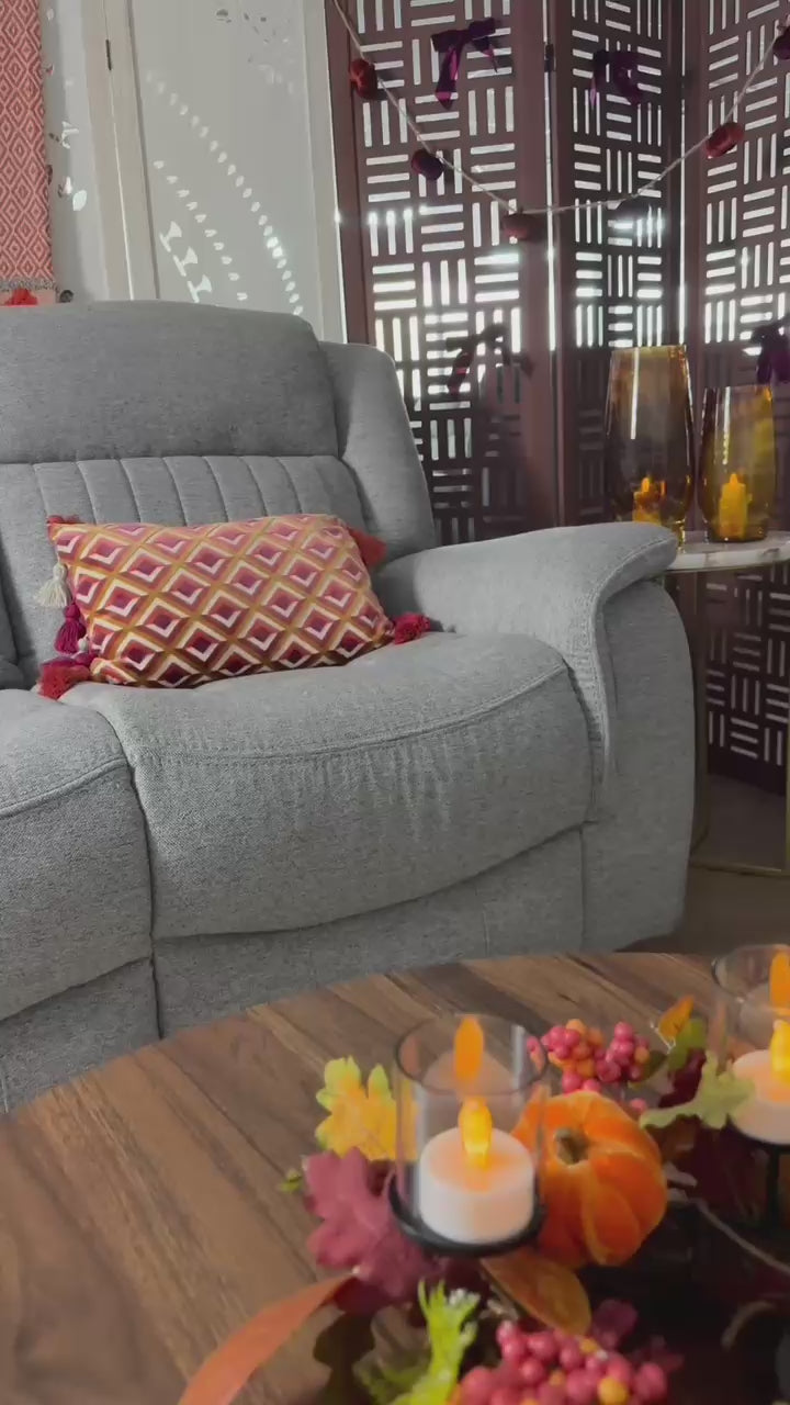 Linden Electric Recliner Sofa 2 Seater - Grey